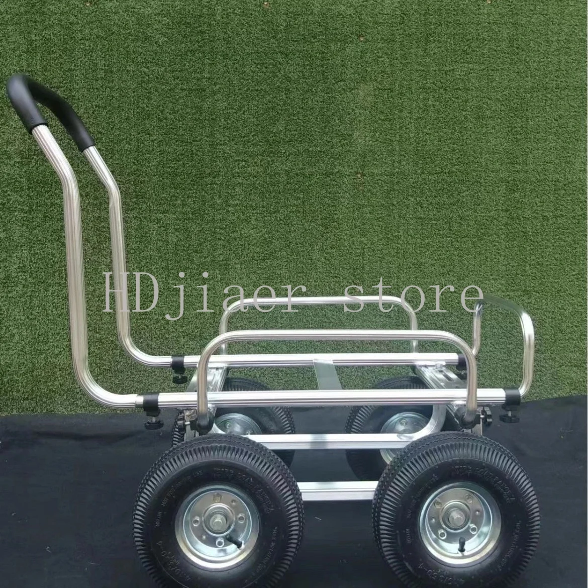 

Four wheeled multifunctional trolley, silent tablet, hand pushed tool cart, household transport cart, aluminum lightweight cart