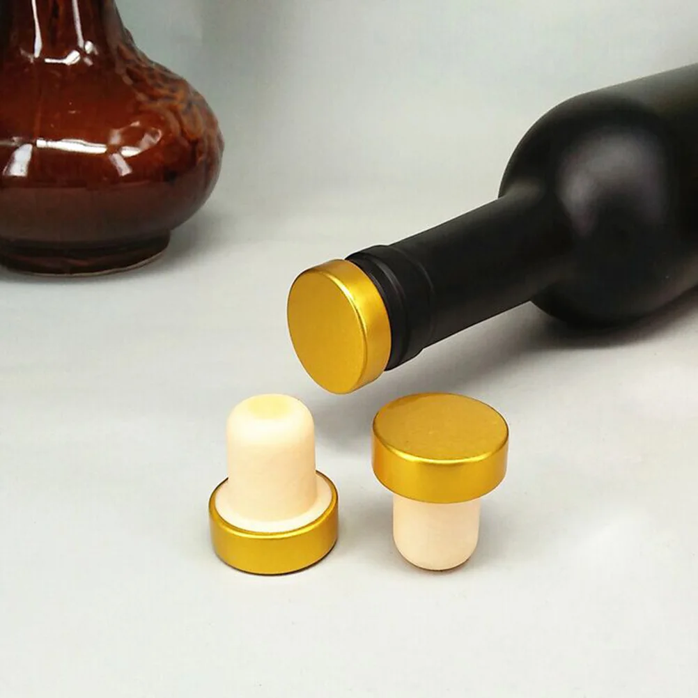 

8pcs Bottle Stoppers Beer T-plug Cork Plug Stopper Kitchen Bar Storage Saver Sealer Tool (Random Color)