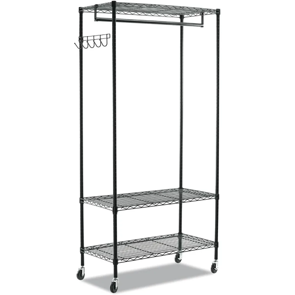 

Wire Shelving Garment Rack (Black)