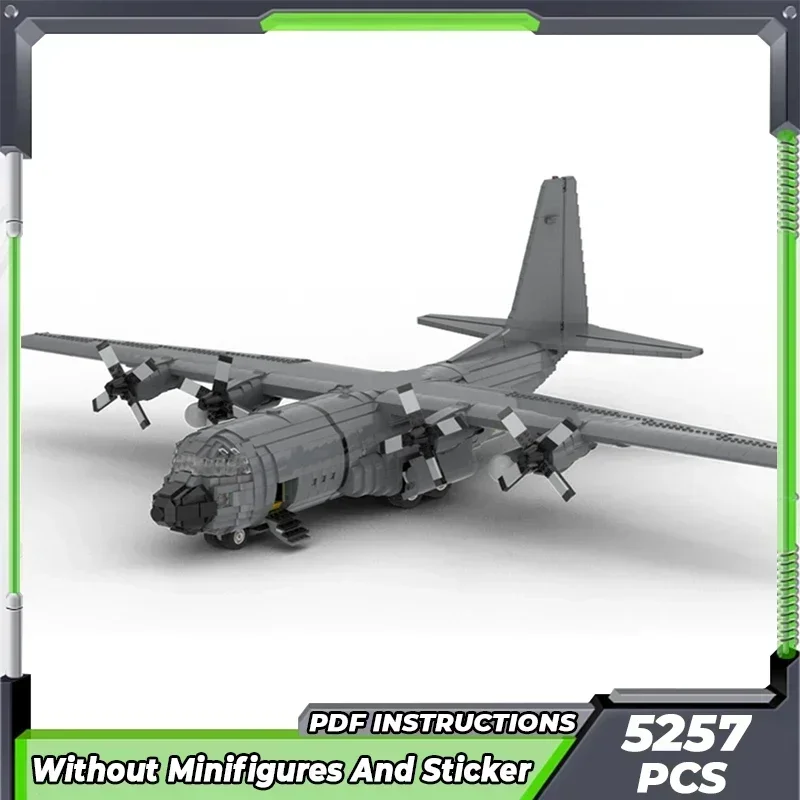 Moc Building Bricks Military Fighter Model Legacy C-130H Hercules 1:38  Technology Blocks Gifts Christmas Toys DIY Sets Assembly