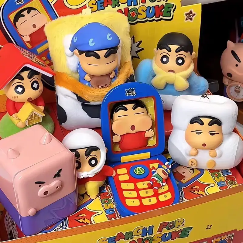 TOPTOY Crayon Shin Chan Blind Box Figure Anime Peripheral Ornament Trendy Toy Decor Collectible Gift For Fans