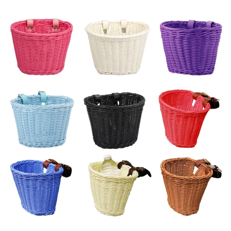 

2023 Новые детские велосипедные корзины для мальчиков и девочек, водонепроницаемые тканые детские велосипедные корзины для и