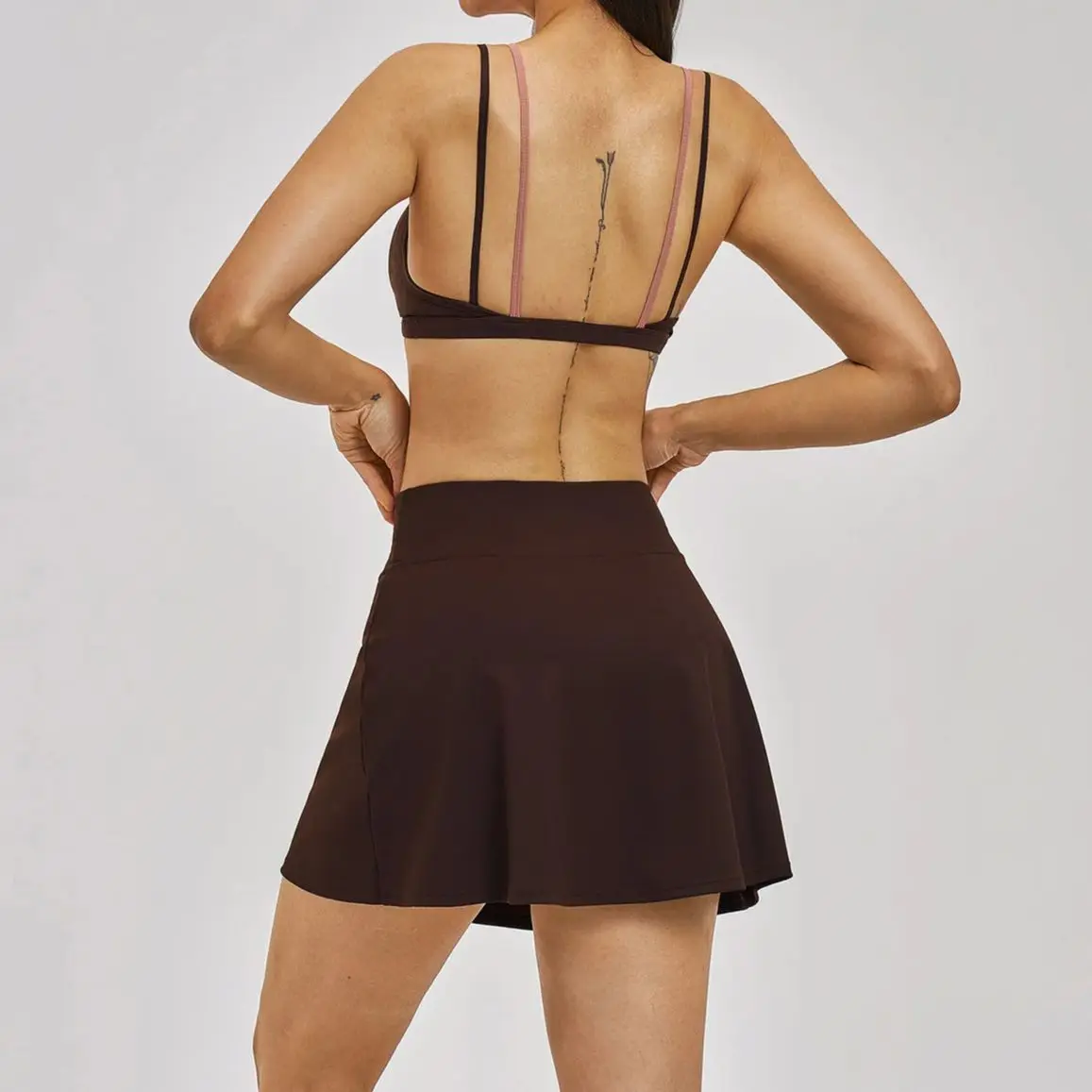 Ningyu Yoga Set Sports Beauty back Set Two-piece Quick Dry Exercise Push Up Sexy Yoga Bra Set Women Leisure Running Fitness Set
