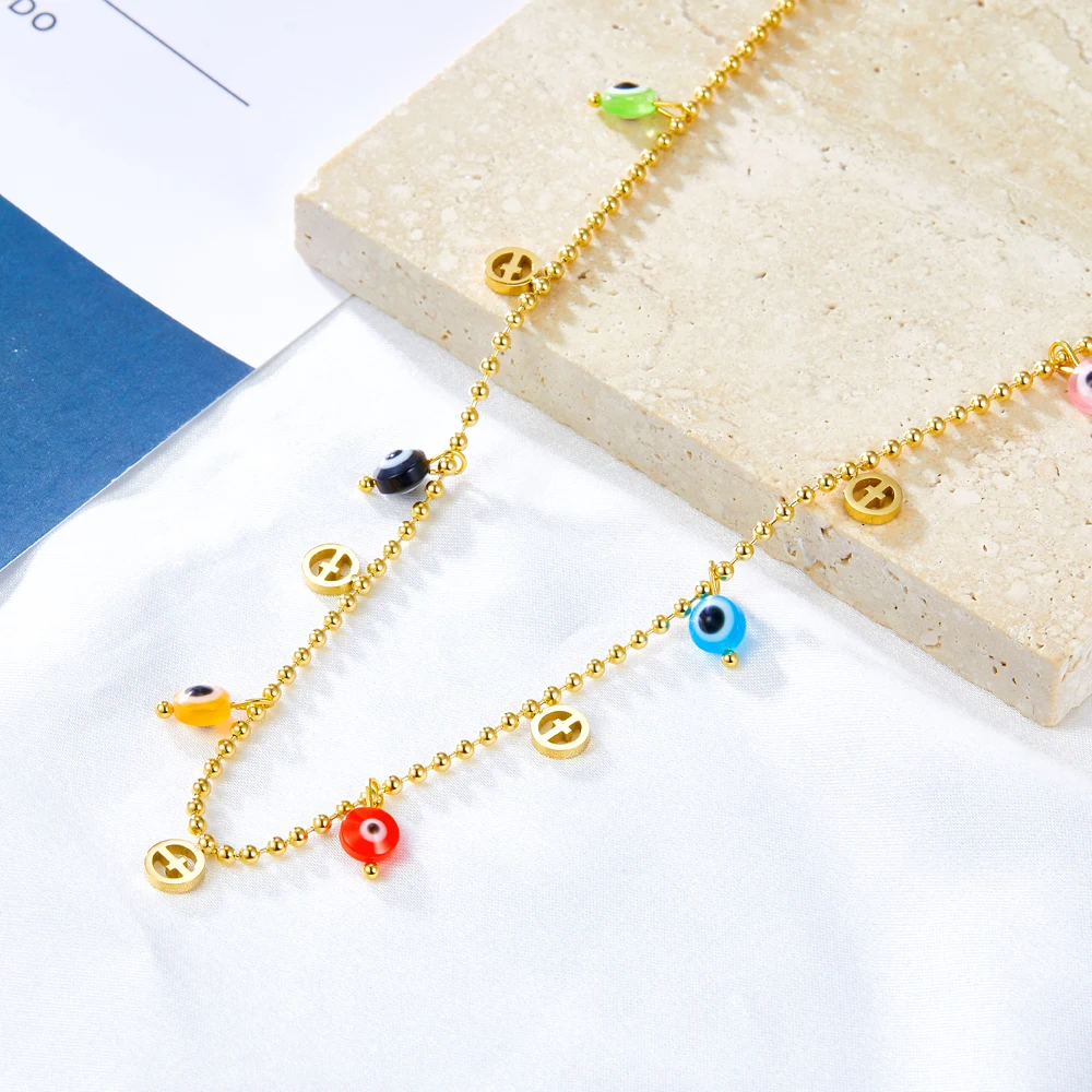 LUXUKISSKIDS Stainless Steel Lightning Trendy Collier For Woman Beach Jewelry Vintage Romantic Boho Summer Star Chain Necklaces