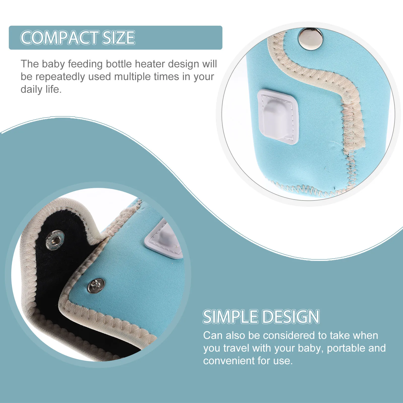 تسخين زجاجات الأطفال الحليب الدافئ المحمولة السفر Usb Usb زجاجة المحمولة زجاجة دفئا دفئا تغذية التفاف