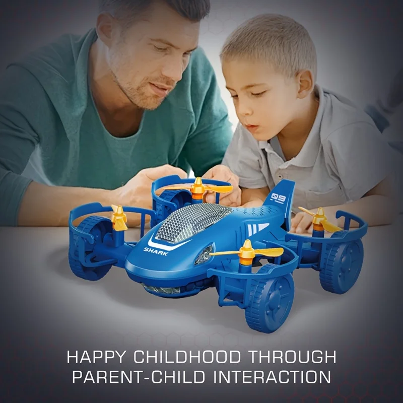 

Electric Shark-Airplane Car Toy | Shatterproof 360° Spin & Lift – Flashlight Fun for Boys & Girls!