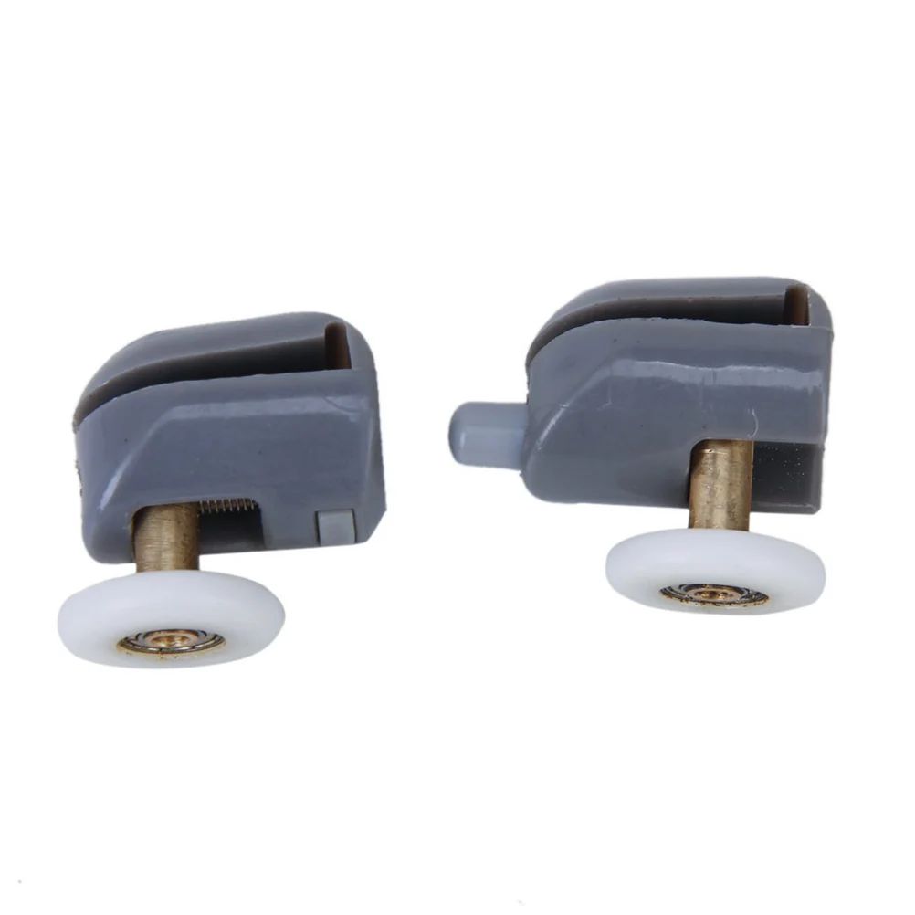 

Shower Door Rollers 25mm Wheel 5mm Thick 34mm Height ABS Alloy Spring Pulley Replacement Bottom Suitable 4 8mm Glass Thickness