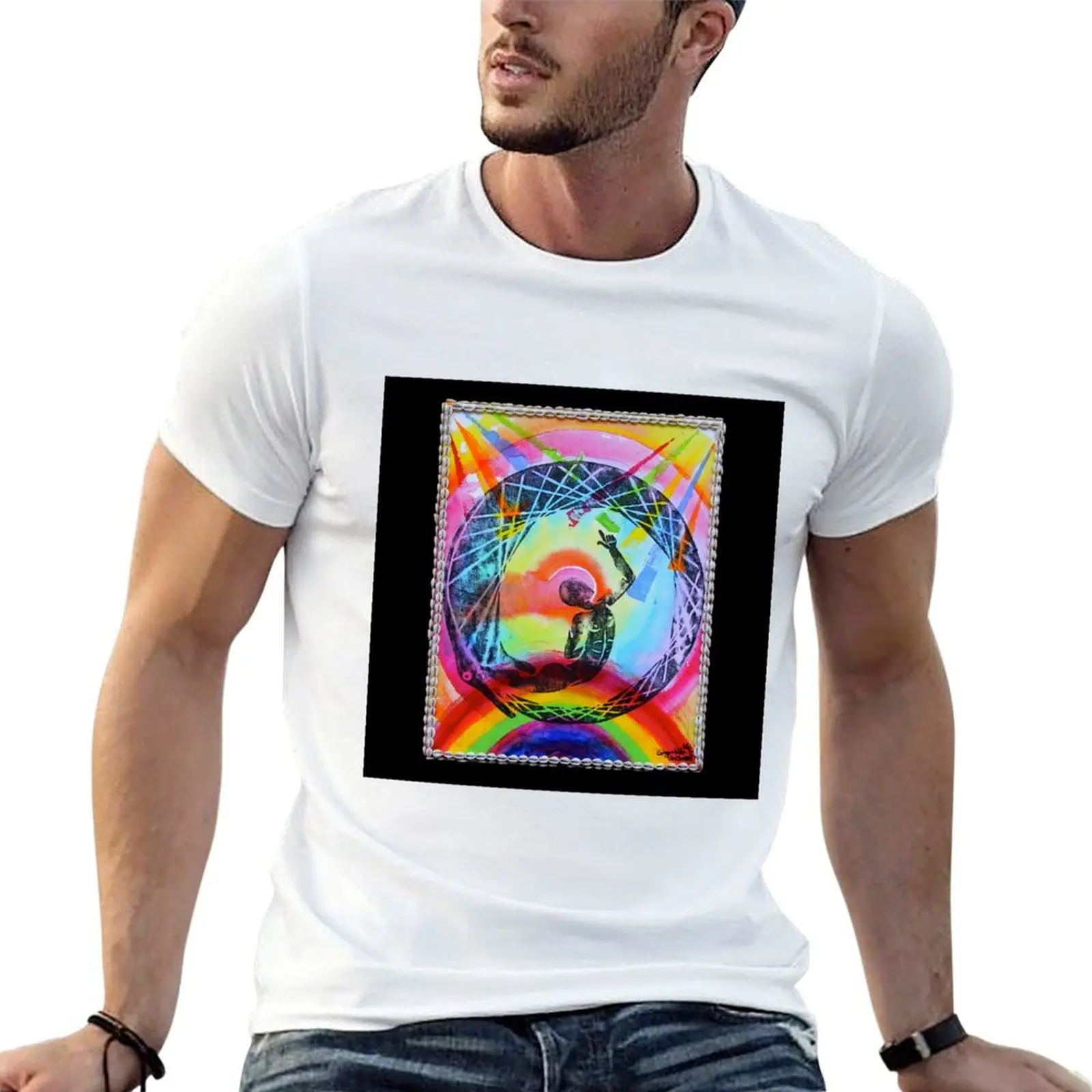 

quality t shirts the t Oxumaré, graphic funny rainbow of for high T-Shirt shirts Orixa cotton man
