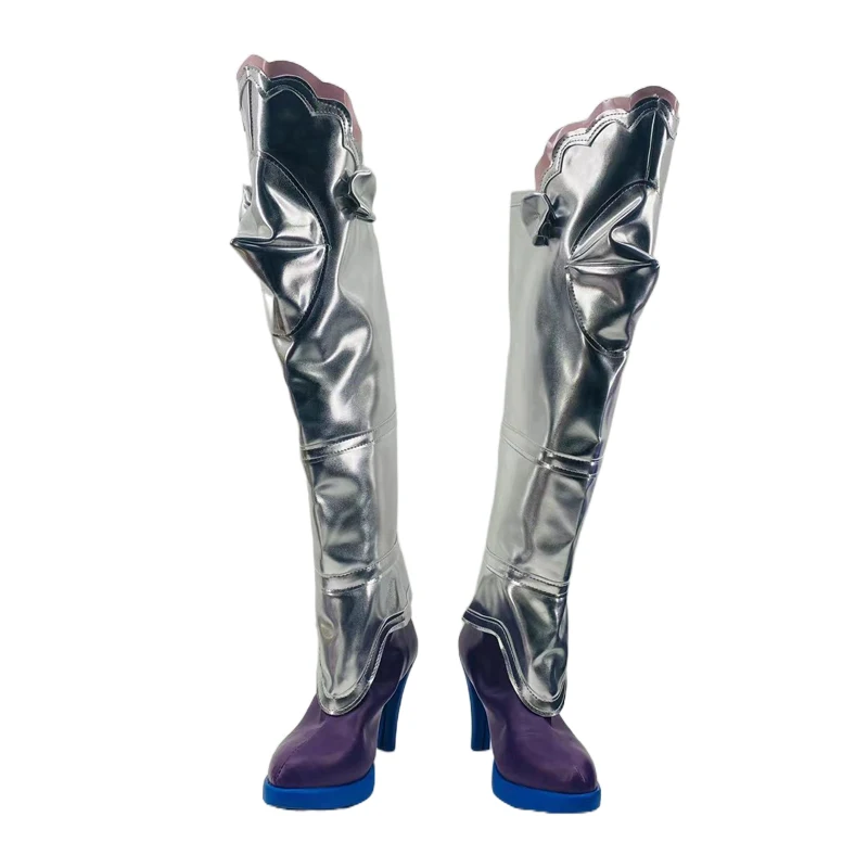 Chaussures de Cosplay Anime Date A Live Mukuro Hoshimiya, bottes longues au dessus du genou pour fête d'halloween, Comicon, pour adultes, femmes et hommes