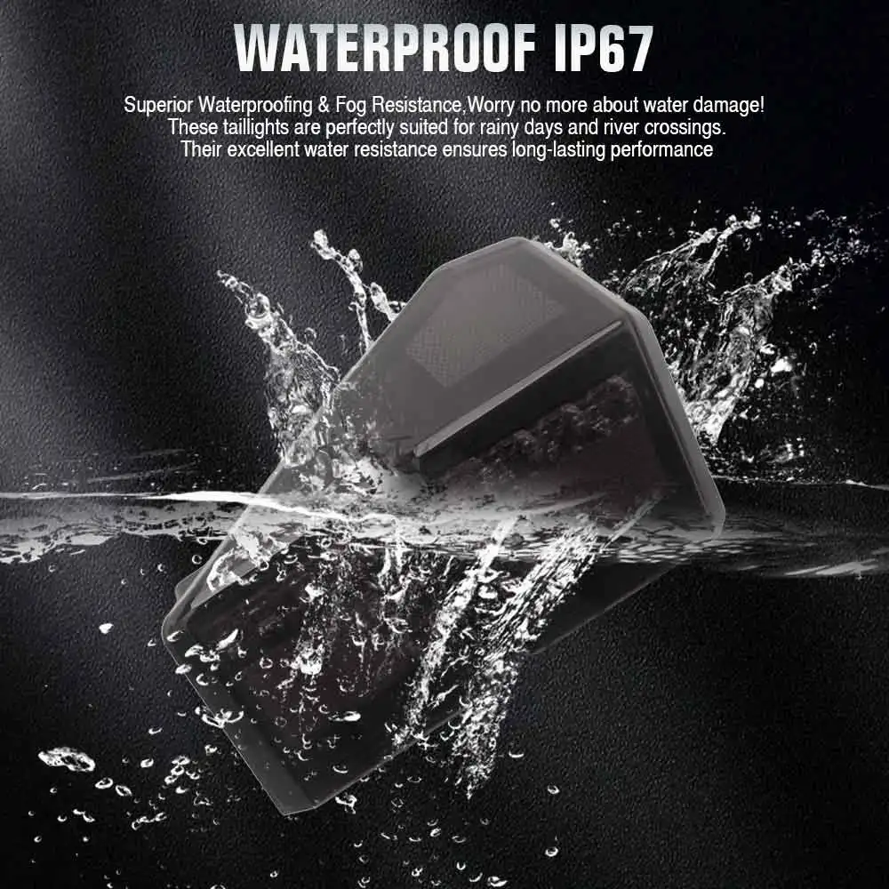 لـ RANGER CREW XP 1000 NORTHSTAR EDITION PREMIUM 25.5 2025 #   2413766 ملحقات السيارة 12 فولت LED ضوء خلفي خلفي أحمر/دخان ABS PC