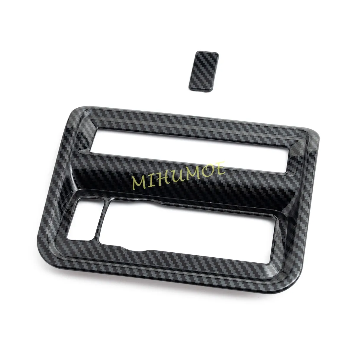 Carbon Fiber Car Center Console Headlight Switch Cover Decoration For Ford F150 F-150 2021 2022 2023 2024