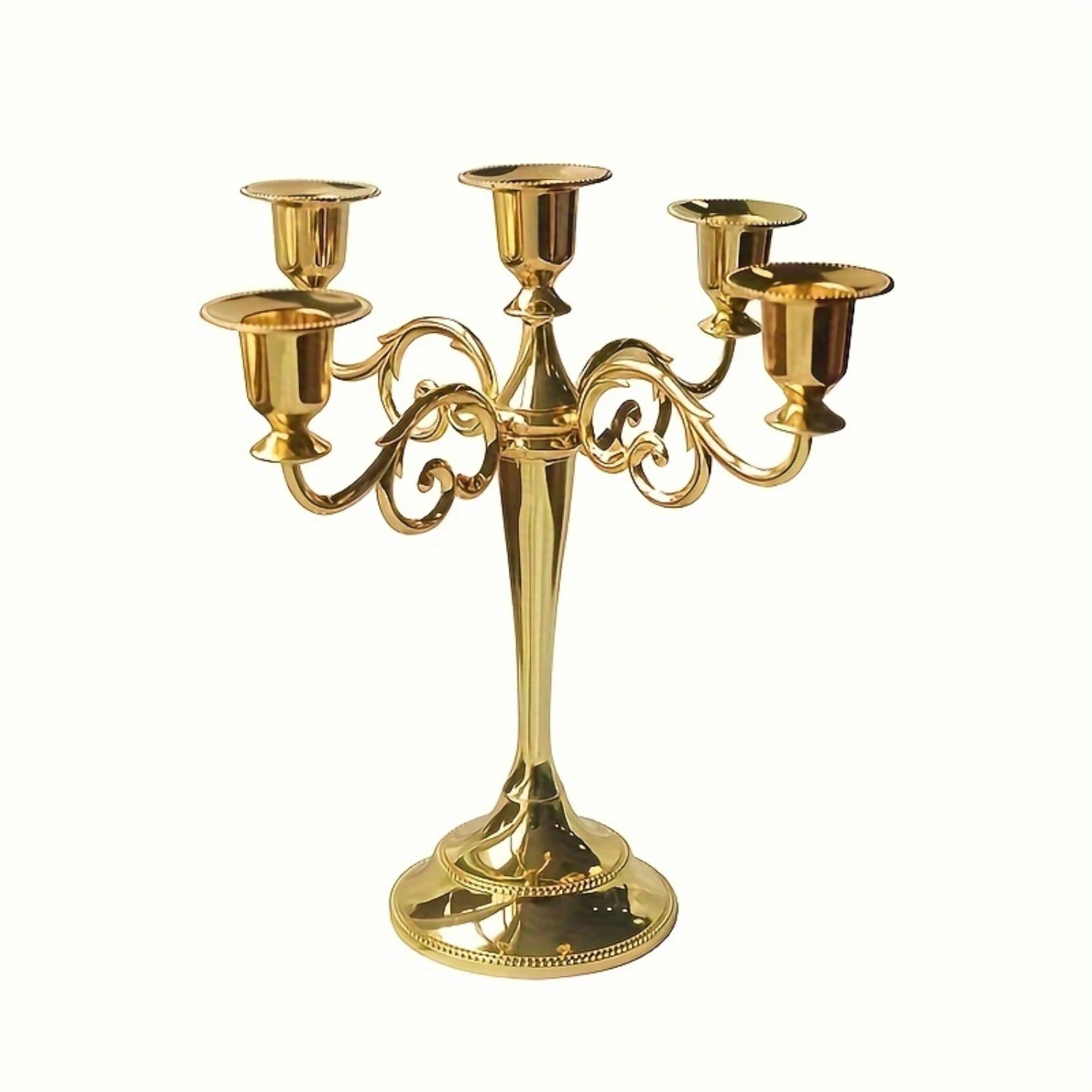 

1pc European Retro Five Headed Candlestick Wedding Decor Props