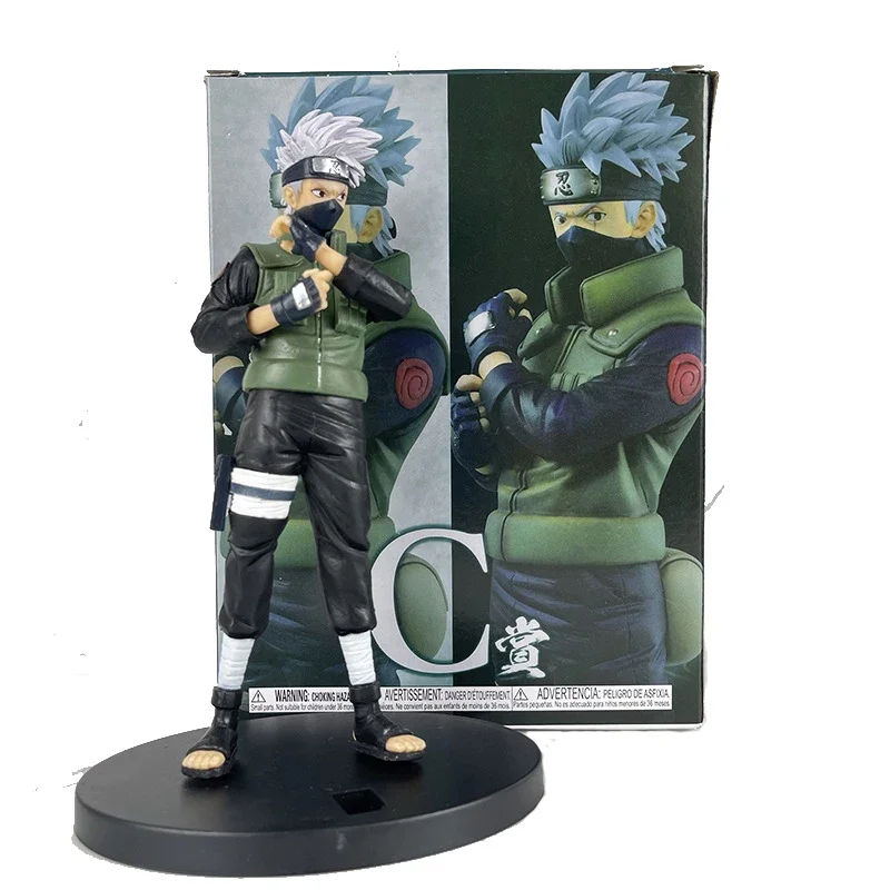 

Anime NARUTO Hatake Kakashi Uzumaki Naruto Figure Fighting Model Toy Gift Collection Desktop Sculpture Boxed Decoration 18CM