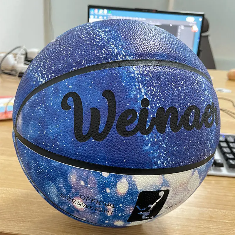 Ballon de basket-ball phosphorescent, streetball hygroté, taille normale 7 #, lumineux, cadeau de jeu de nuit