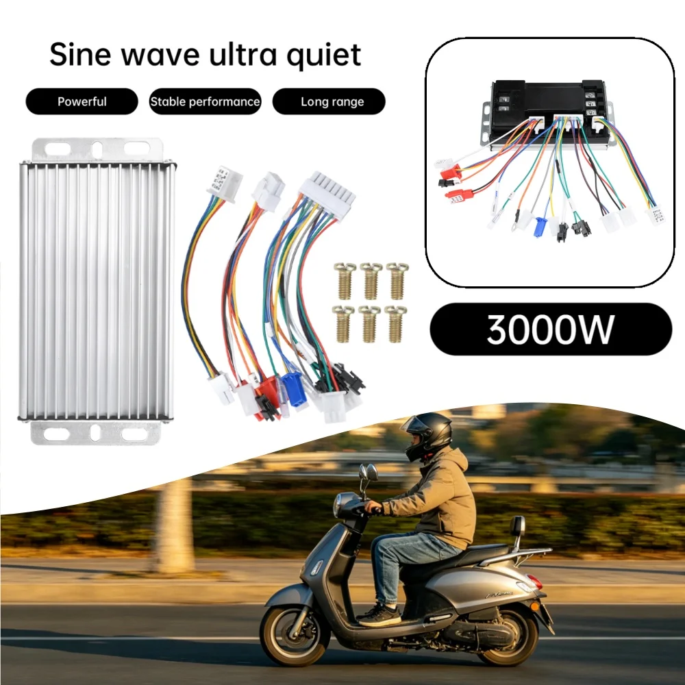 

48 В 60 В 72 В 50 А синусоидальный контроллер электромобиля 50A 500 Вт-3000 Вт трехрежимный бесщеточный модуль контроллер для электрического скутера