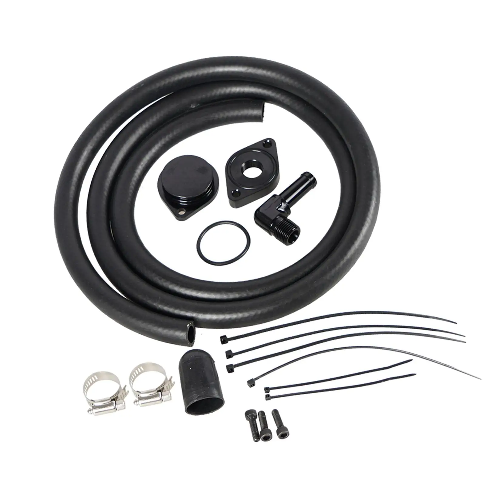 Engine Ventilation Kit Attachment Crankcase Ccv Pcv for Ford 6.7 Powerstroke Dissel Turbo F550 F650 F750 2011 - 2020