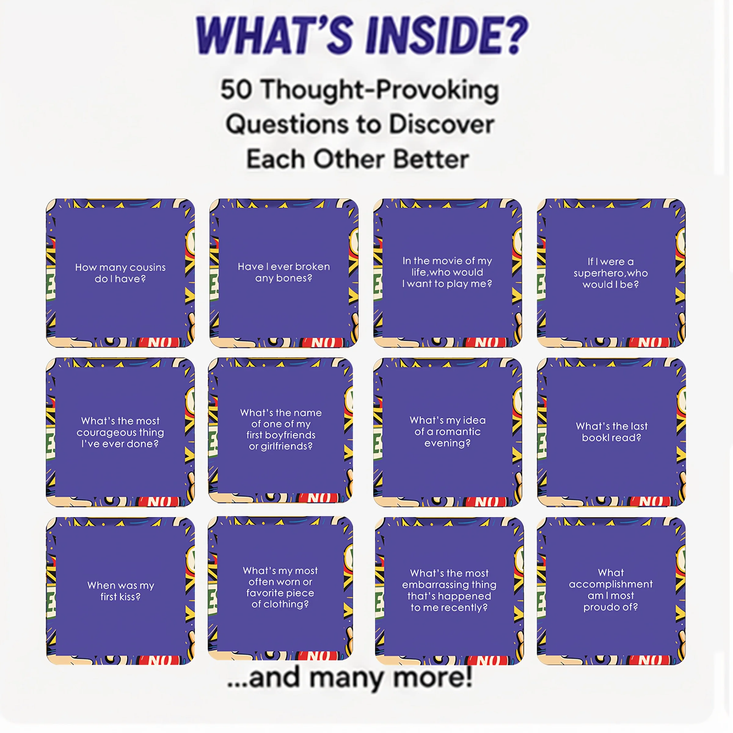50 Deep Question Board Card Ga - Board Game Night 评论和价格