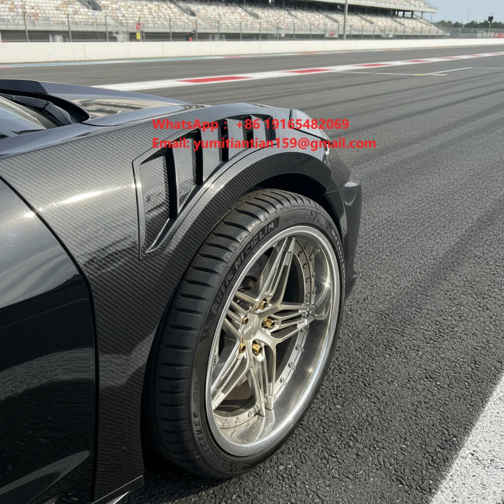 BTC Style Perfect Installation Dry Carbon Fiber Fender for Chevrolet Corvette C8 Stringray Carbon Fiber Fender New Design