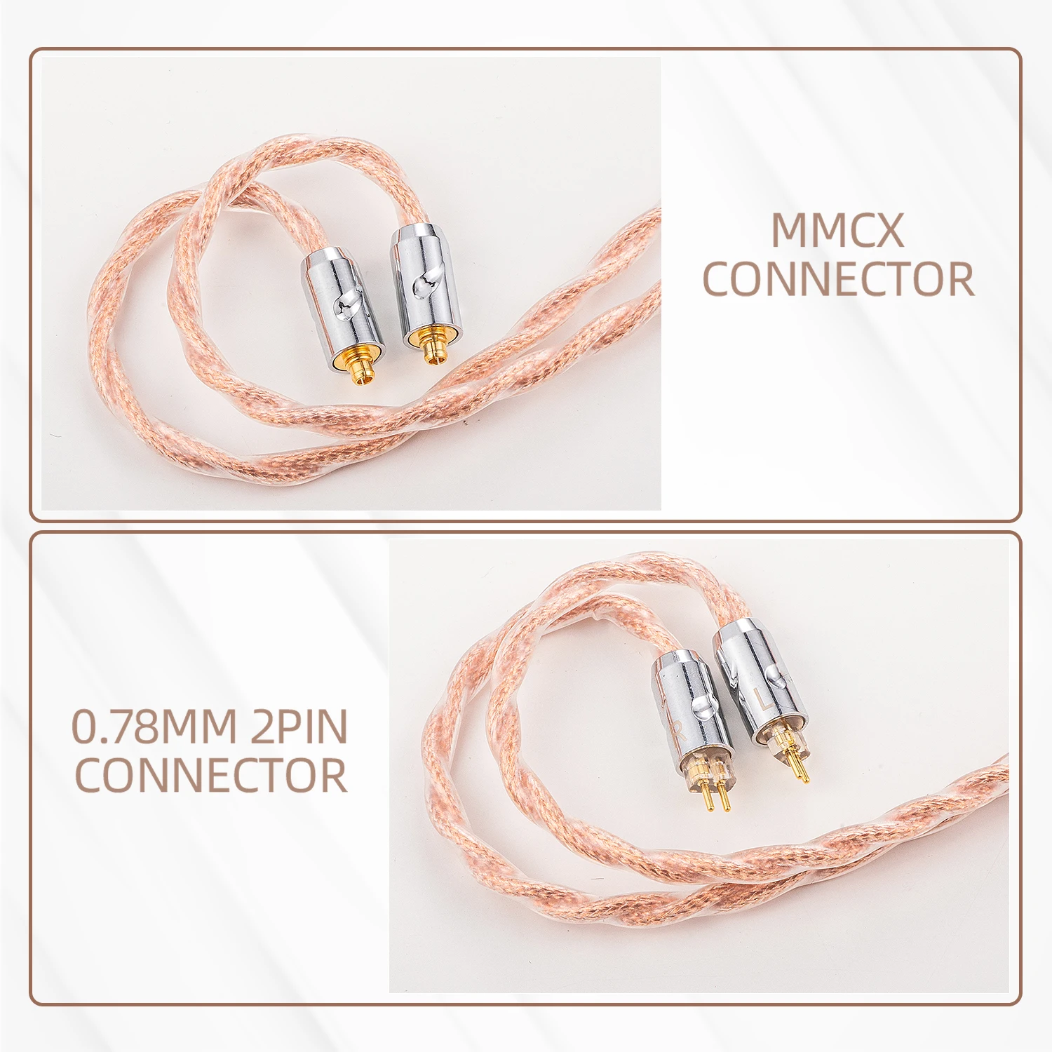 SYRNARN IEM 2pin-0. 78 MMCX QDC cavo di aggiornamento sostitutivo bilanciato 2.5mm 3.5mm 4.4mm per Shure SE535/846/425/315 UE900S per FiiO