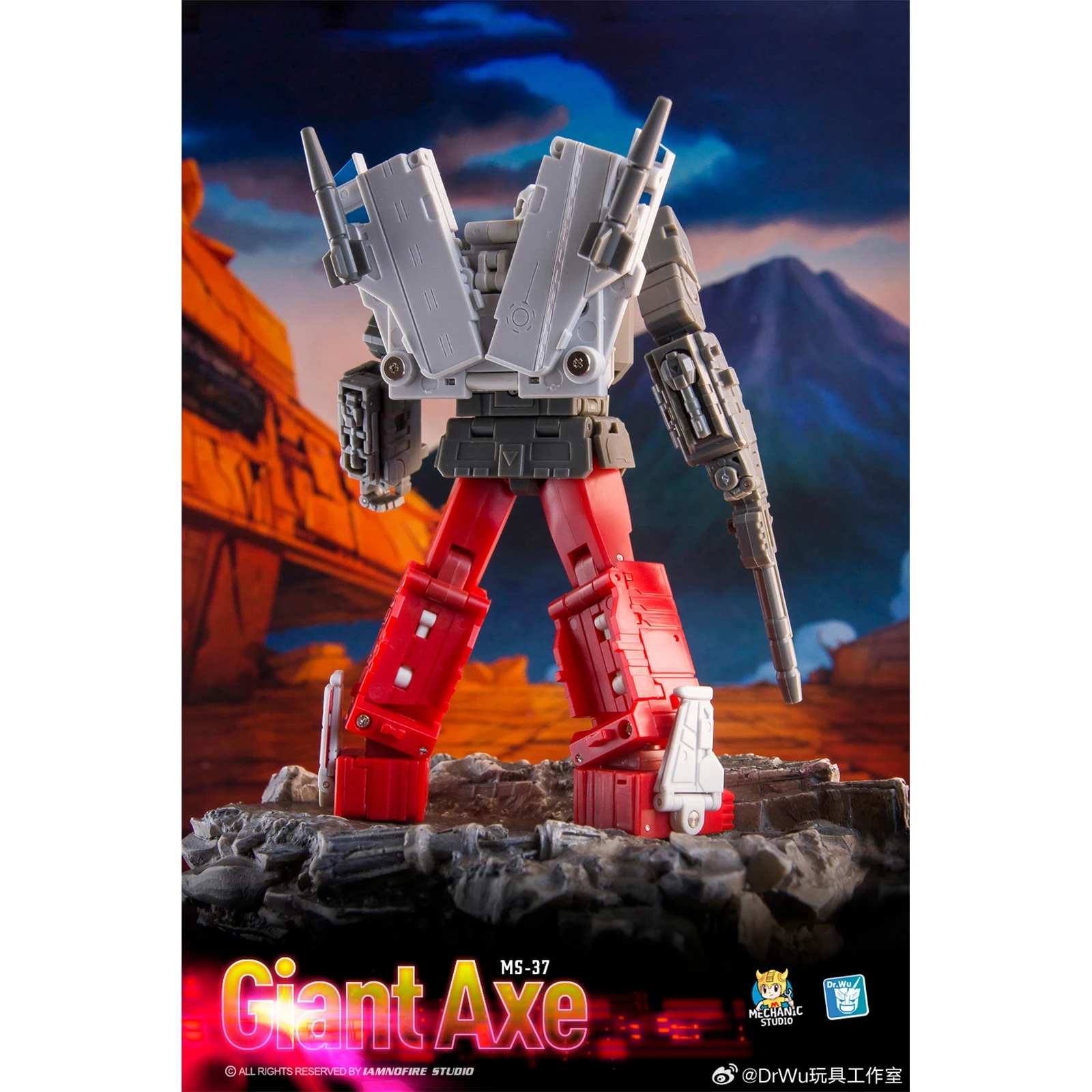 [In Stock With Bonus]DR.WU Transformation Dr Wu And MFT Collaborate MS37 MS-37 Giant Axe Broadside Action Figure Deformation Toy