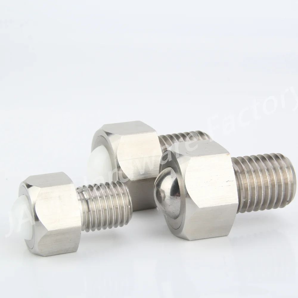 MJ312/MJ313 Stainless Steel/POM Ball Stainless Steel Hex Head Conveyor Ball Rollers Bolts