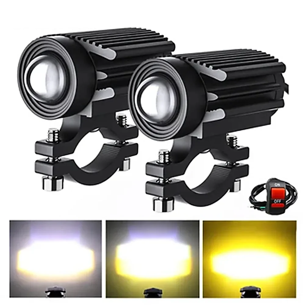 

Additional Led Headlights For Motorcycles Fog Lights 12-80V Flashing Auxiliary Long Range Led Powerful Spotlights Car Work Light