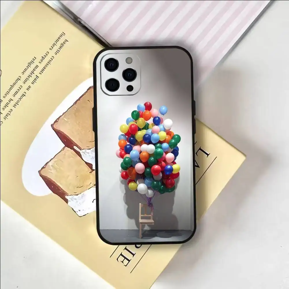 Colorful balloons  Phone Case For iPhone 17,16,15,14,13,12,11 Plus,Pro Max,Soft Silicone Black Cover