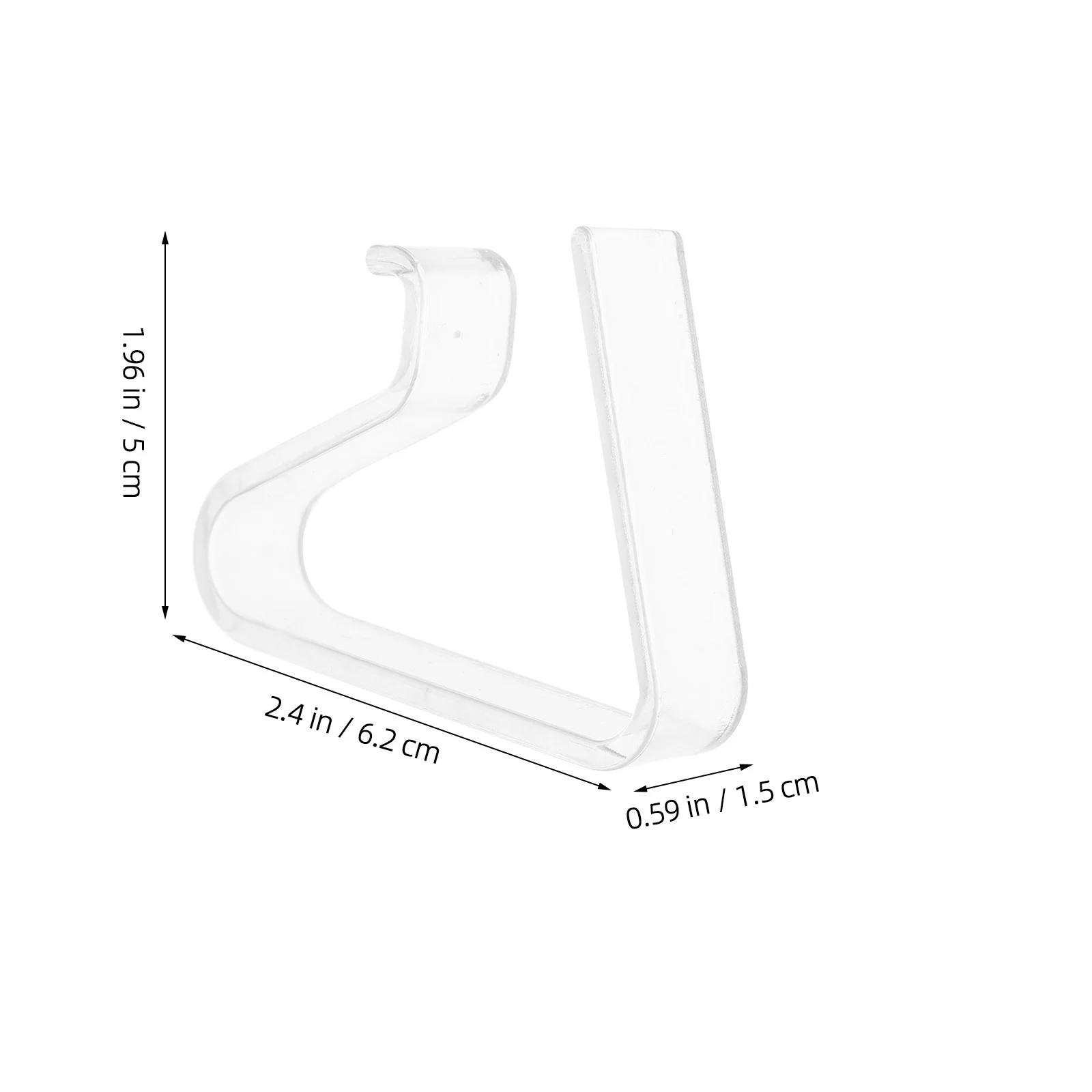 6 قطع من مشابك مفرش المائدة الشفافة المضادة للانزلاق في الهواء الطلق، حامل غطاء طاولة النزهة، مشابك طاولة بلاستيكية شفافة لمطعم المنزل