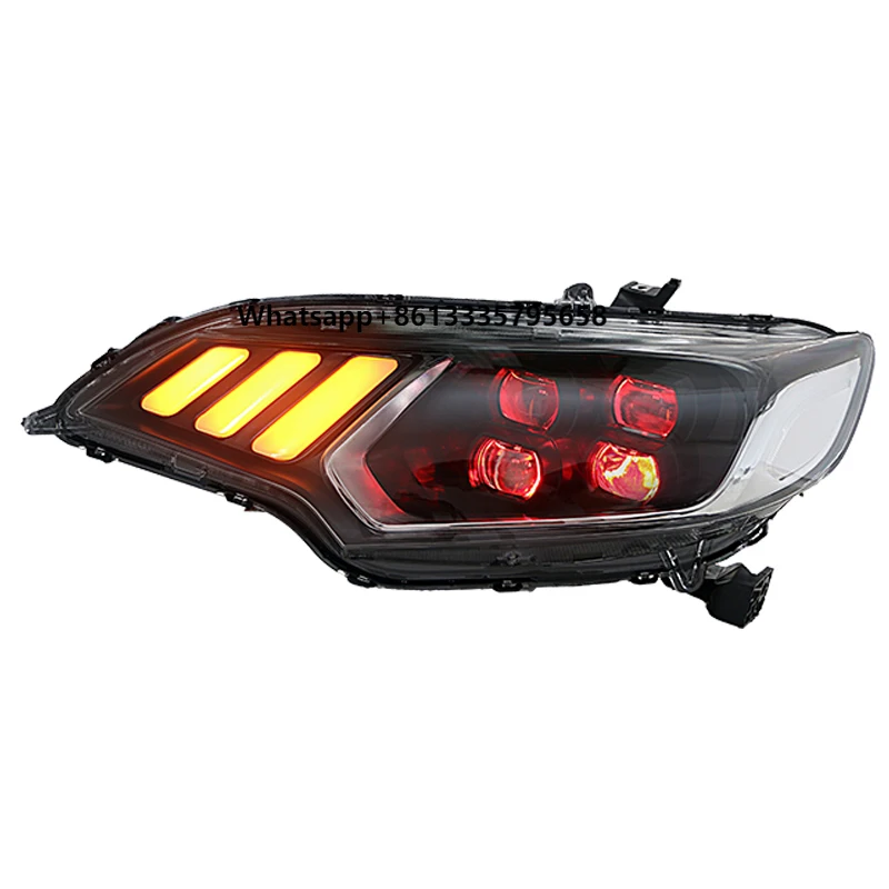 

Suitable for Honda Fit 14-20 LED Car Front Lights Dynamic Headlights Assembly Devil Eyes Turn Signal Daytime Running Lights Pair