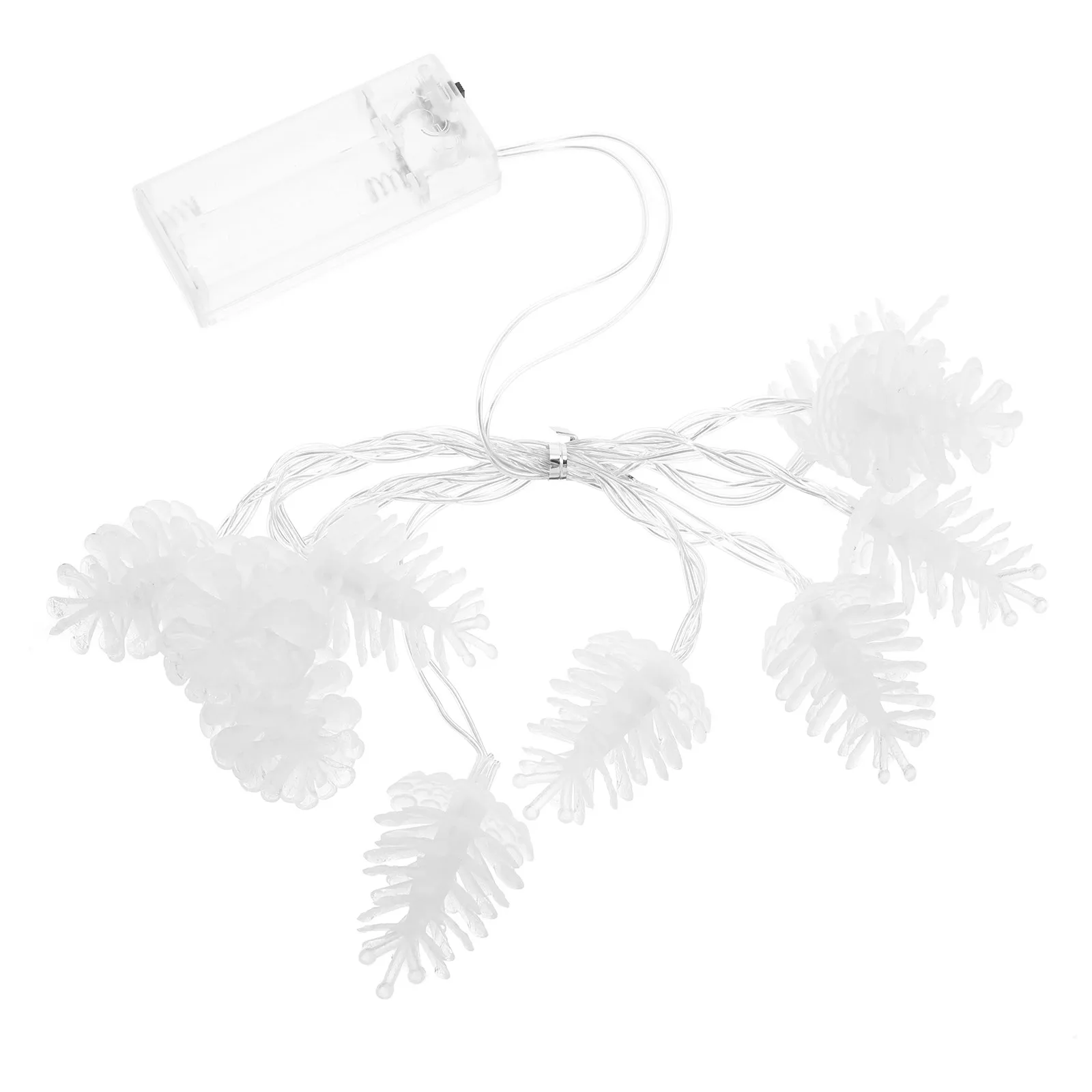 Pinecone LED Light String 10 Leds Rustic Holiday Ambient Lights for Indoor Outdoor Xmas Party Harvest Autumn Decorative String
