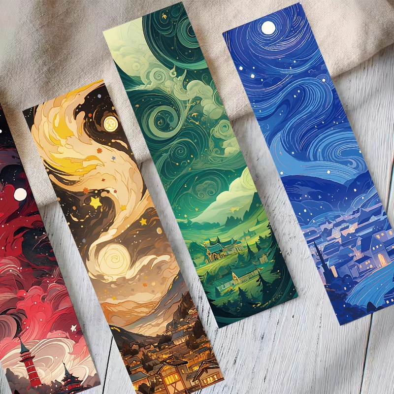 30PCS Dream Colorful Bookmark Decoration Creative Personality DIY Book Club Readers Book Page Stationery Card Bookmark