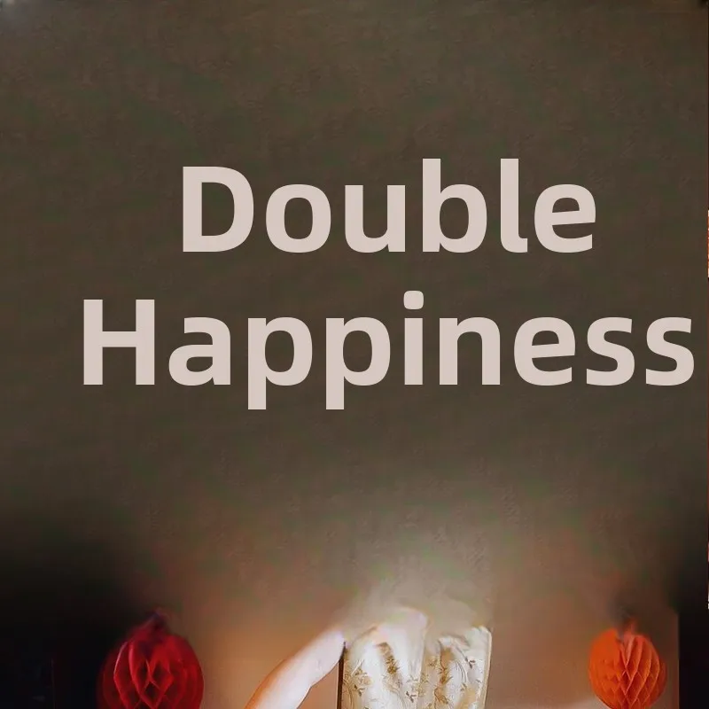 

Wedding Decorations Red Double Happiness Character Window Stickers Couple Names Couple Photos Couple Rings New Home Decor
