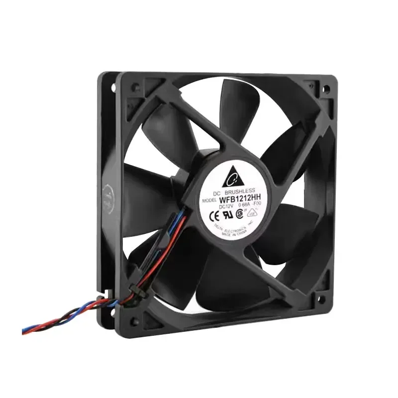 Brand new Delta WFB1212HH 12V0.68A speed measurement 12CM 12025 double ball large air volume fan