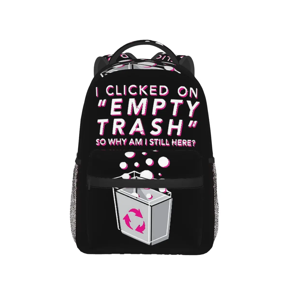 

Empty Trash Backpack Hot Sale Daypack Large Capacity Boys Girls BookBag School Bag Shoulder Bags for Men Women