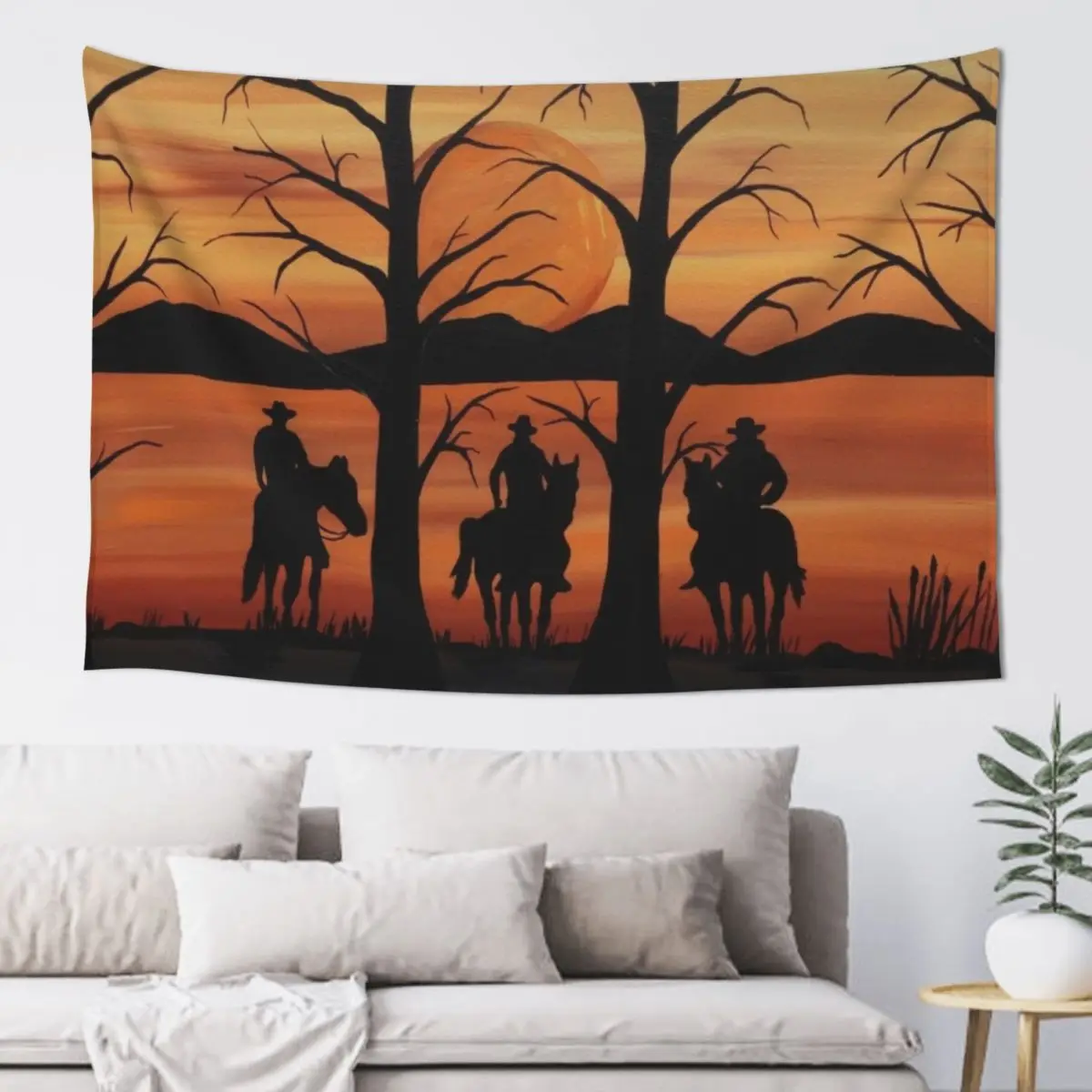 

cowboys and horses Tapestry Decoration Aesthetic Decor For Bedroom Wall Decor Hanging Tapestry