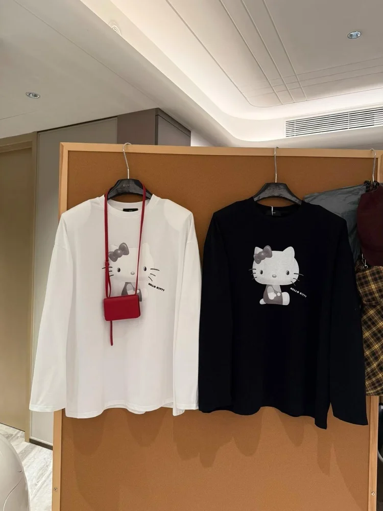 قميص نسائي طويل فضفاض بأكمام طويلة، تصميم جديد للخريف من دونغدا جيت، قميص كاجوال بكتف مبطن وياقة مستديرة وطول متوسط