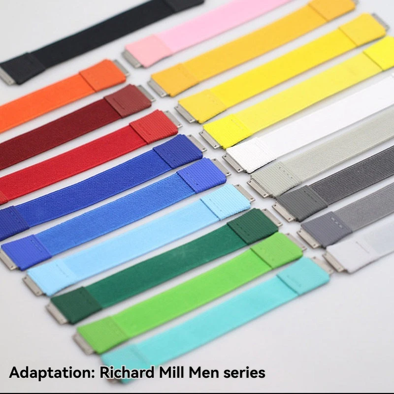Customized Elastic Band for RM Richard Miller Series RM67 RM67-02 RM27-02 RM35-03 RM030 Men's Series Winding Strap Loop Strap