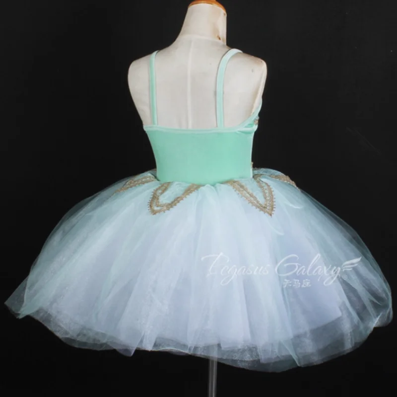 Crianças meninas profissional ballet desempenho collants ginástica tutu bodysuit ballet dança saias vestido traje para