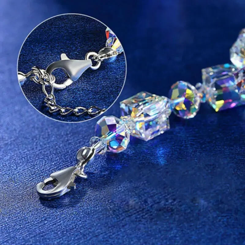 2025 Crystal Rhinestone Adjustable Bracelet Bangle Wedding Wristband Bridal Gift Jewelry Crystal Bracelet Gift for Girlfriend