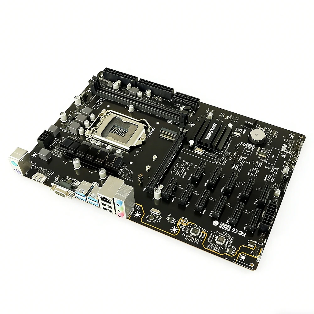 B360 LGA 1151 Motherboard BIOSTAR TB360-BTC PRO 2.0 CPU For 8th 9th Gen I9-9900K I7-9700K I7-8700K I5-9600K I3-8350K M.2 ATX