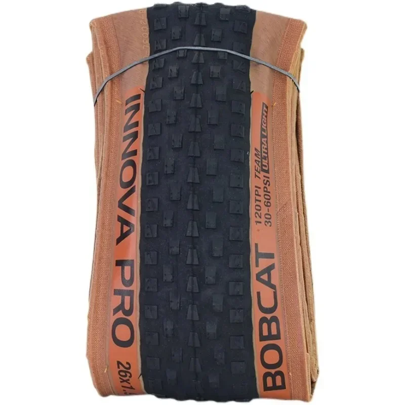 X BOBCAT 26x1.95 27.5x1.95 29x1.95 Bicycle Tire 120TPI Mountain Bike Tire Ultralight 30-60PSI Brown Edge Cycling Bike Parts2003L