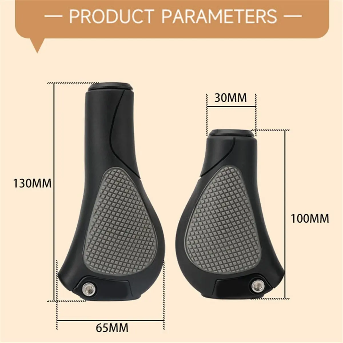 Big Discount 22MM Vintage Grips Rubber Handlebar Grip for Mountain Bike Retro Ergonomic Front Bicycle Hand Grips Black-Gray