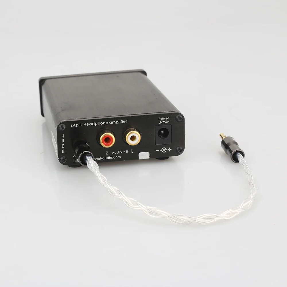 كابلات Audiocrast HIFI AUX ذكر-ذكر 3.5 ملم لسماعات الرأس خط إشارة صوت مطلي بالفضة النقية