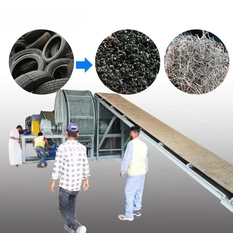 Waste Tire Recycling System Industrial Rubber Powder Production Machine Complete Plant Design