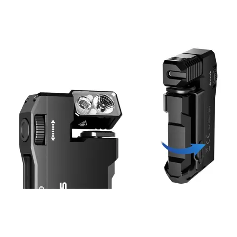 Linterna EDC recargable WUBEN G5, mini linterna de fuentes de luz duales de 400 lúmenes con luz RGB, linternas de bolsillo portátiles