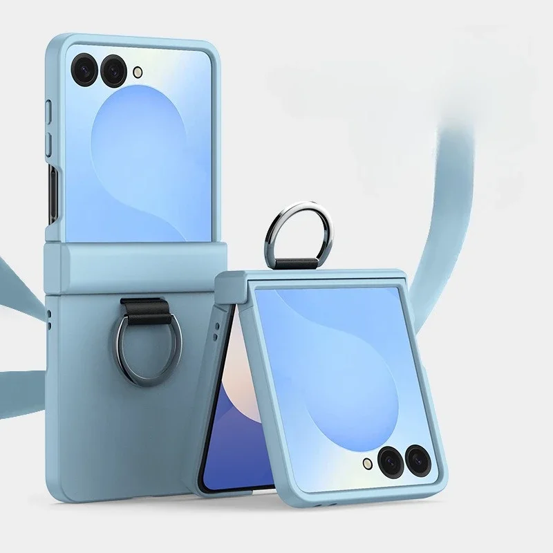 Ring-Klapp-Handyhülle für Samsung Galaxy Z Flip 7, 6, 5, 4, 3, Z Flip7 FE All-Inclusive-Scharnierschutz, stoßfeste Abdeckung – Detail 14