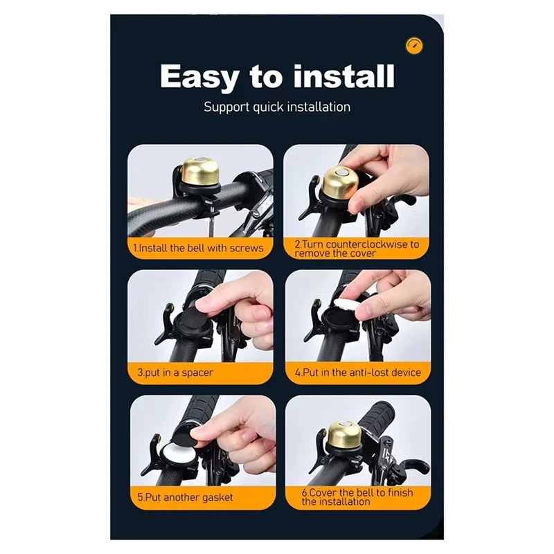 

Bicycle Bell With Locator For Air Tag Bicycle Bell Anti Lost Device Anti Theft 260Mah Multifunction Portable Locator-A67F