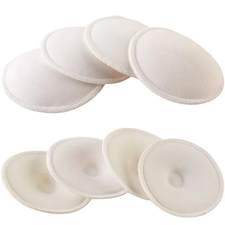 4 Teile/paket Brust Pads Spill Verhindern Bh Pad Weiche Baumwolle Waschbar Wiederverwendbare Saugfähigkeit Brust Fütterung Pflege Pad