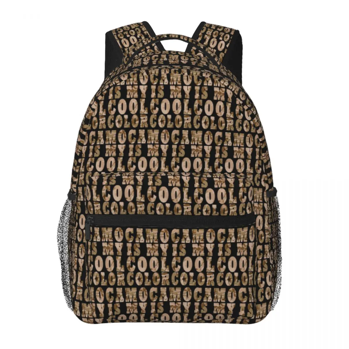 

Desert Brown Camouflage Pattern Camo Is Cool Backpack Boys Girls BookBag Kids School Bag Computer Shoulder Bags for Men Women