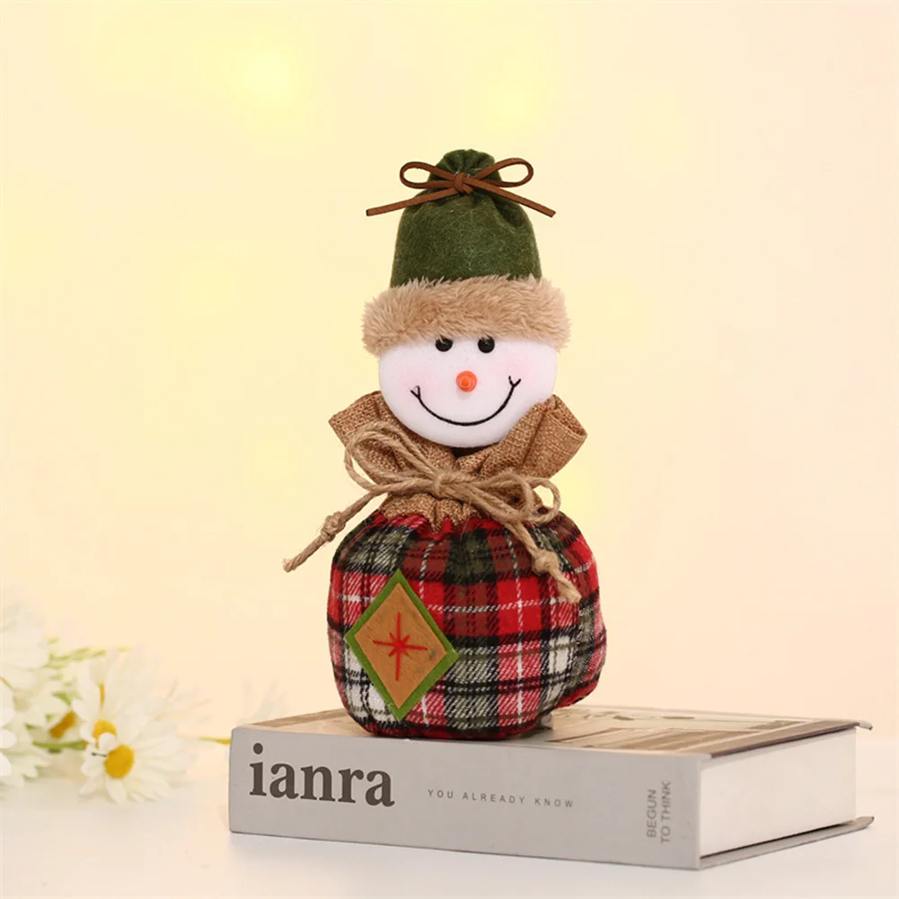 Reutilizáveis Cartoon Drawstring Presente Sacos, véspera de Natal, Maçãs Gift Bags, Holiday Party Gift, Moda